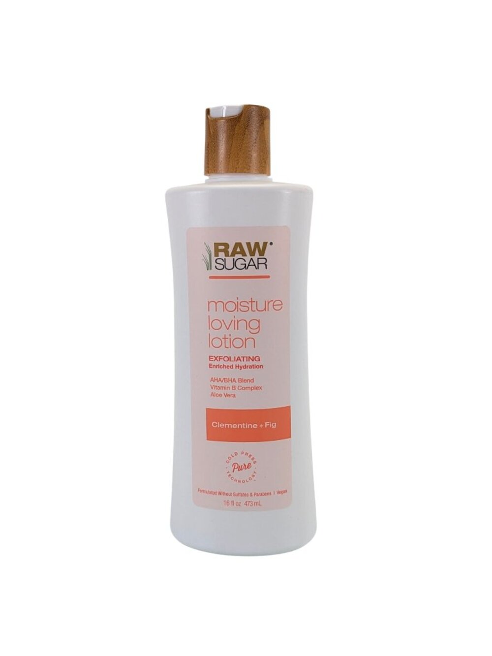 Raw Sugar Moisture Loving Lotion 16 oz Exfoliating AHA BHA, Clementine + Fig - Picture 2 of 8
